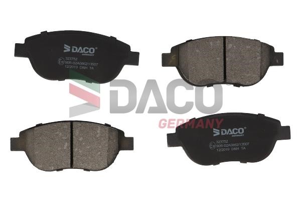 Daco 323752 Гальмівні колодки, комплект 323752: Купити в Україні - Добра ціна на EXIST.UA!