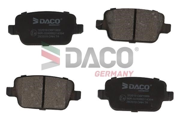 Daco 322019 Гальмівні колодки, комплект 322019: Приваблива ціна - Купити в Україні на EXIST.UA!