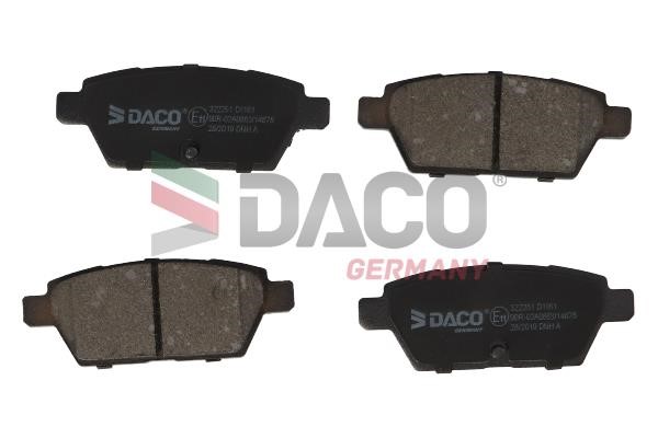 Daco 322251 Гальмівні колодки, комплект 322251: Купити в Україні - Добра ціна на EXIST.UA!