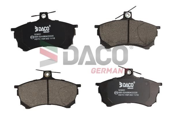 Daco 323021 Гальмівні колодки, комплект 323021: Купити в Україні - Добра ціна на EXIST.UA!