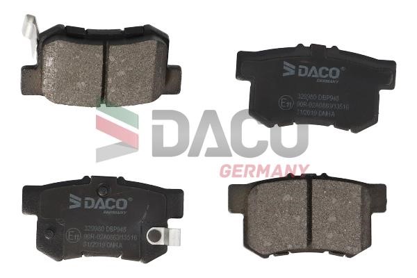 Daco 329980 Гальмівні колодки, комплект 329980: Купити в Україні - Добра ціна на EXIST.UA!