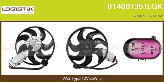 LGK 014081351LGK Вентилятор радіатора охолодження 014081351LGK: Купити в Україні - Добра ціна на EXIST.UA!