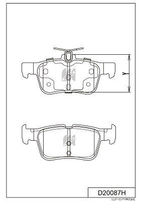 Kashiyama D20087H Гальмівні колодки, комплект D20087H: Купити в Україні - Добра ціна на EXIST.UA!
