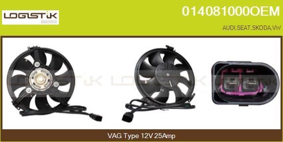 LGK 014081000OEM Електродвигун, вентилятор радіатора 014081000OEM: Купити в Україні - Добра ціна на EXIST.UA!