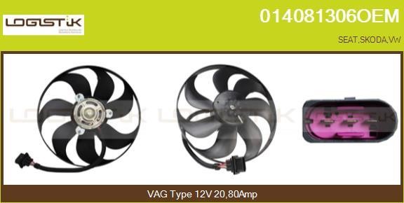 LGK 014081306OEM Вентилятор радіатора охолодження 014081306OEM: Купити в Україні - Добра ціна на EXIST.UA!