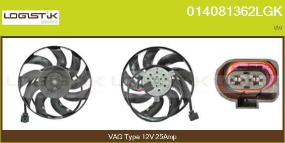 LGK 014081362LGK Вентилятор радіатора охолодження 014081362LGK: Купити в Україні - Добра ціна на EXIST.UA!