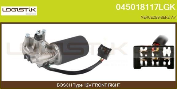 LGK 045018117LGK Двигун склоочисника 045018117LGK: Купити в Україні - Добра ціна на EXIST.UA!
