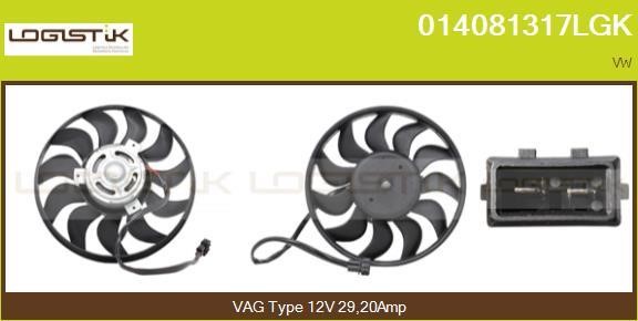 LGK 014081317LGK Вентилятор радіатора охолодження 014081317LGK: Купити в Україні - Добра ціна на EXIST.UA!