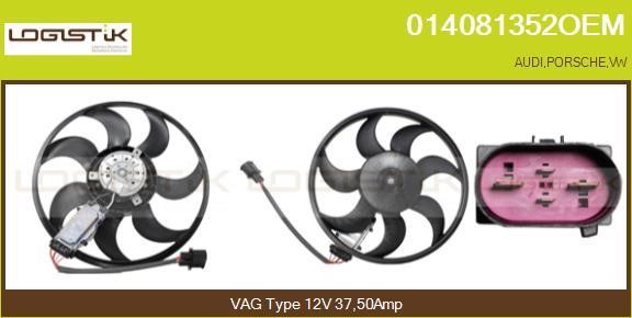 LGK 014081352OEM Вентилятор радіатора охолодження 014081352OEM: Купити в Україні - Добра ціна на EXIST.UA!