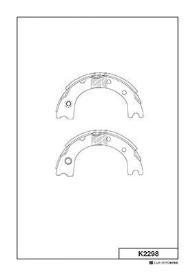 Kashiyama K2298 Колодки гальмівні барабанні, комплект K2298: Купити в Україні - Добра ціна на EXIST.UA!