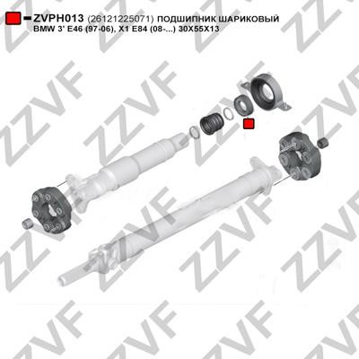 Підшипник, проміжний підшипник карданного вала ZZVF ZVPH013