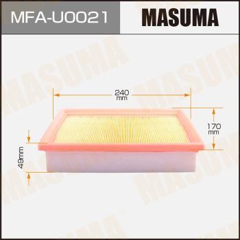 Masuma MFA-U0021 Повітряний фільтр MFAU0021: Купити в Україні - Добра ціна на EXIST.UA!