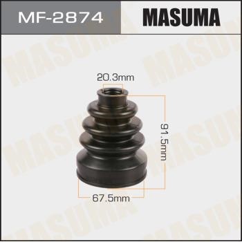 Masuma MF-2874 Пильовик приводного валу, комплект MF2874: Приваблива ціна - Купити в Україні на EXIST.UA!