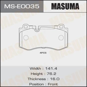 Masuma MS-E0035 Колодки гальмівні барабанні, комплект MSE0035: Купити в Україні - Добра ціна на EXIST.UA!