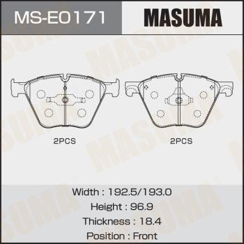 Masuma MS-E0171 Колодки гальмівні барабанні, комплект MSE0171: Купити в Україні - Добра ціна на EXIST.UA!