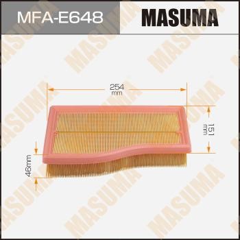 Masuma MFA-E648 Повітряний фільтр MFAE648: Купити в Україні - Добра ціна на EXIST.UA!