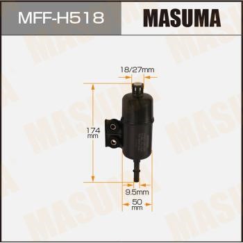 Masuma MFF-H518 Фільтр палива MFFH518: Купити в Україні - Добра ціна на EXIST.UA!