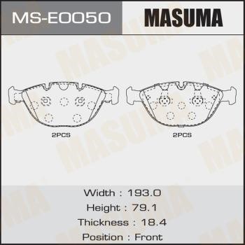 Masuma MS-E0050 Колодки гальмівні барабанні, комплект MSE0050: Купити в Україні - Добра ціна на EXIST.UA!