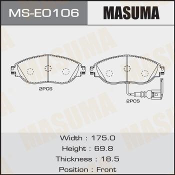 Masuma MS-E0106 Колодки гальмівні барабанні, комплект MSE0106: Купити в Україні - Добра ціна на EXIST.UA!