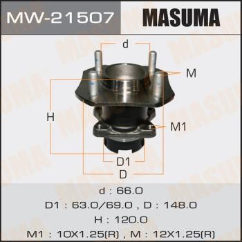 Masuma MW-21507 Маточина колеса задня MW21507: Приваблива ціна - Купити в Україні на EXIST.UA!