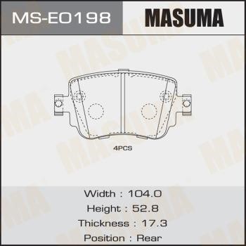 Masuma MS-E0198 Колодки гальмівні барабанні, комплект MSE0198: Приваблива ціна - Купити в Україні на EXIST.UA!