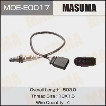 Masuma MOE-E0017 Датчик кисневий / Лямбда-зонд MOEE0017: Приваблива ціна - Купити в Україні на EXIST.UA!