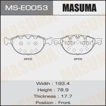 Masuma MS-E0053 Колодки гальмівні барабанні, комплект MSE0053: Купити в Україні - Добра ціна на EXIST.UA!