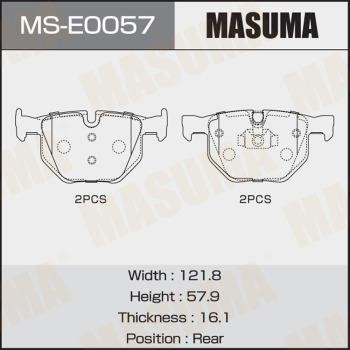 Masuma MS-E0057 Колодки гальмівні барабанні, комплект MSE0057: Купити в Україні - Добра ціна на EXIST.UA!