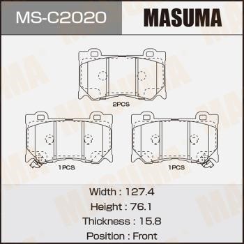 Masuma MS-C2020 Колодки гальмівні барабанні, комплект MSC2020: Купити в Україні - Добра ціна на EXIST.UA!
