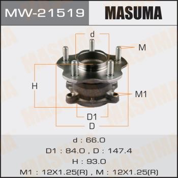 Masuma MW-21519 Маточина колеса MW21519: Купити в Україні - Добра ціна на EXIST.UA!