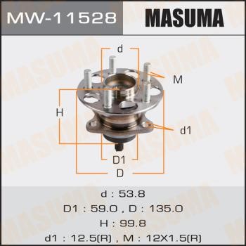 Masuma MW-11528 Підшипник маточини колеса, комплект MW11528: Купити в Україні - Добра ціна на EXIST.UA!