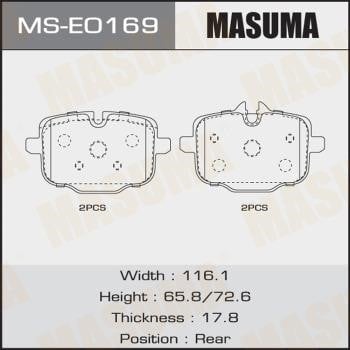 Masuma MS-E0169 Колодки гальмівні барабанні, комплект MSE0169: Купити в Україні - Добра ціна на EXIST.UA!