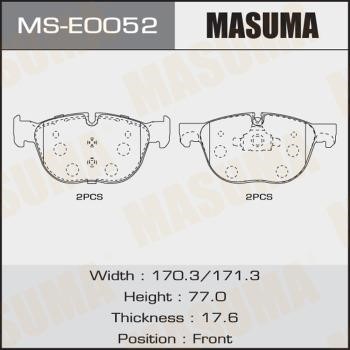 Masuma MS-E0052 Колодки гальмівні барабанні, комплект MSE0052: Приваблива ціна - Купити в Україні на EXIST.UA!