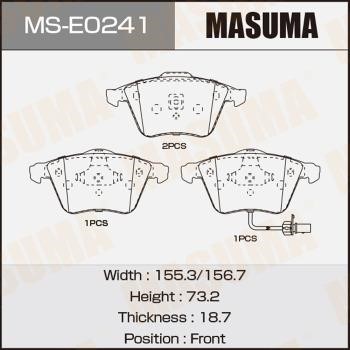 Masuma MS-E0241 Колодки гальмівні барабанні, комплект MSE0241: Купити в Україні - Добра ціна на EXIST.UA!
