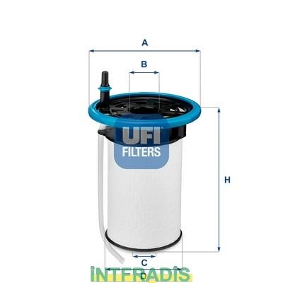 Intfradis 101073 Фільтр палива 101073: Купити в Україні - Добра ціна на EXIST.UA!