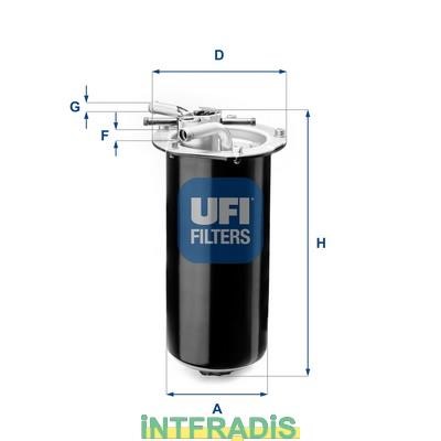 Intfradis 101178 Фільтр палива 101178: Купити в Україні - Добра ціна на EXIST.UA!
