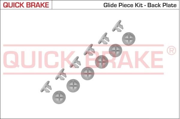 Quick brake 6859K Комплект монтажний гальмівних колодок 6859K: Приваблива ціна - Купити в Україні на EXIST.UA!