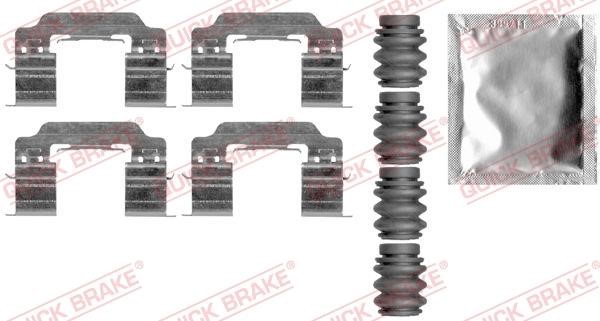 Quick brake 109-0007 Комплект монтажний гальмівних колодок 1090007: Купити в Україні - Добра ціна на EXIST.UA!