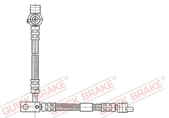 Quick brake 59.994 Гальмівний шланг 59994: Купити в Україні - Добра ціна на EXIST.UA!