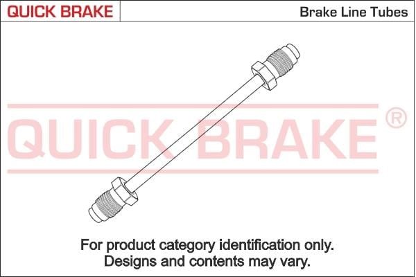 Quick brake CU-1600L-L Трубка гальмівної системи CU1600LL: Приваблива ціна - Купити в Україні на EXIST.UA!