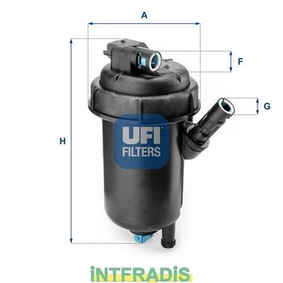 Intfradis 101066 Корпус, паливний фільтр 101066: Купити в Україні - Добра ціна на EXIST.UA!