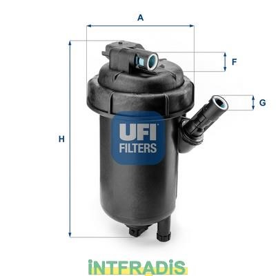 Intfradis 101053 Корпус, паливний фільтр 101053: Купити в Україні - Добра ціна на EXIST.UA!