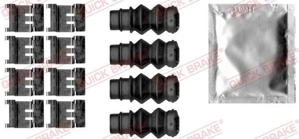Quick brake 109-1877 Комплект монтажний гальмівних колодок 1091877: Купити в Україні - Добра ціна на EXIST.UA!