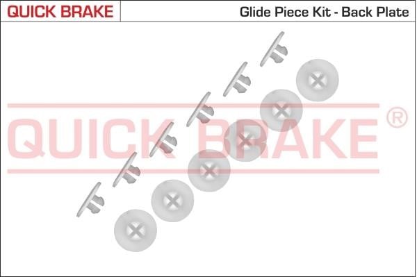 Quick brake 6858K Комплект монтажний гальмівних колодок 6858K: Приваблива ціна - Купити в Україні на EXIST.UA!