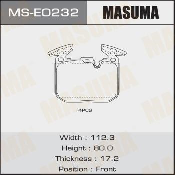 Masuma MS-E0232 Колодки гальмівні барабанні, комплект MSE0232: Купити в Україні - Добра ціна на EXIST.UA!