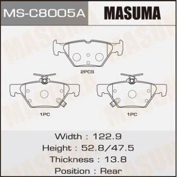 Masuma MS-C8005A Колодки гальмівні барабанні, комплект MSC8005A: Купити в Україні - Добра ціна на EXIST.UA!