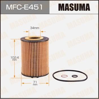 Masuma MFC-E451 Фільтр масляний MFCE451: Купити в Україні - Добра ціна на EXIST.UA!