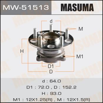 Masuma MW-51513 Маточина колеса MW51513: Купити в Україні - Добра ціна на EXIST.UA!