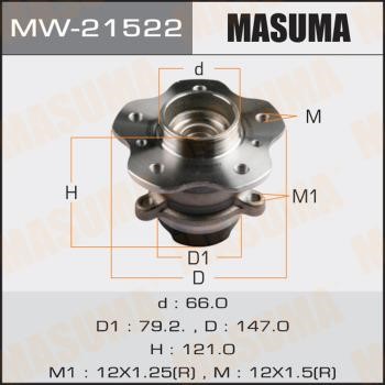 Masuma MW-21522 Маточина колеса MW21522: Купити в Україні - Добра ціна на EXIST.UA!