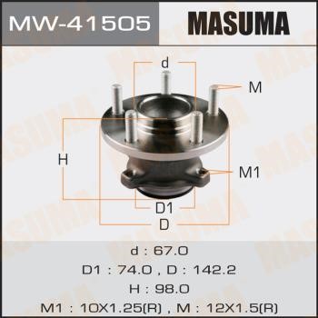 Masuma MW-41505 Маточина колеса MW41505: Купити в Україні - Добра ціна на EXIST.UA!